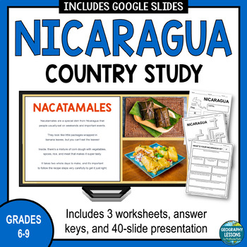 Preview of Nicaragua Country Study - Spanish Speaking Countries - Central America