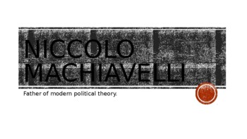 Preview of Niccolo Machiavelli