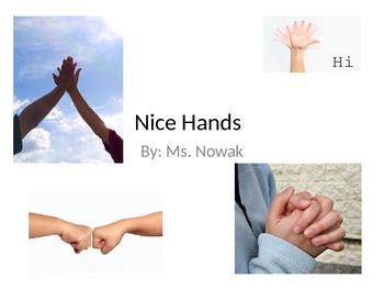 Preview of "Nice Hands" Social Story