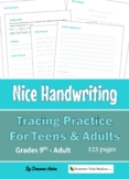 Nice Handwriting Tracing Practice for Teens & Adults
