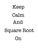 Nice Keep Calm Math Poster