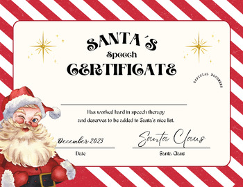 Preview of Nice List Certificate