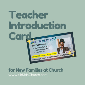 Preview of Nice to Meet You | Self Introduction Card for New families | Safe Classrooms