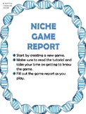 Niche- Genetics Game Printable Game Report