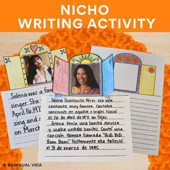 Preview of Nicho - Day of the Dead Writing Activity - Día de los Muertos Escritura