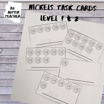 Preview of Nickel Task Cards: Level 1 and 2