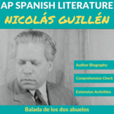 Nicolás Guillén: AP Spanish Literature Presentation & Activities