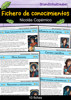 Preview of Nicolás Copérnico - Fichero de conocimientos - Personajes famosos (Español)