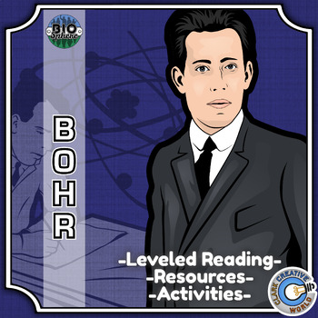 Preview of Niels Bohr Biography - Reading, Digital INB, Slides & Activities