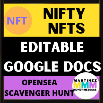 Preview of Nifty NFTs: Lesson 3 Scavenger Hunt in OpenSea (Editable)