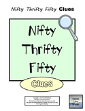 Nifty Thrifty Fifty Clues (Suffixes, Prefixes, Roots)