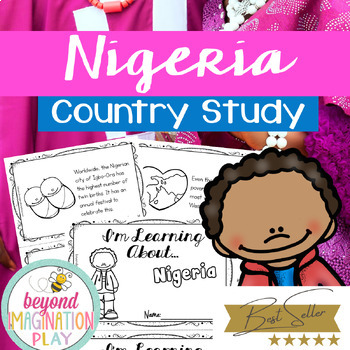 Preview of Nigeria Country Study *BEST SELLER* Comprehension, Activities + Play Pretend