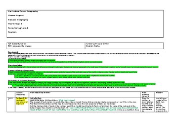 Preview of Nigeria/England Geography KS1 unit [UK]