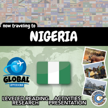 Preview of Nigeria - Global Studies - Leveled Reading, Activities, Slides & Digital INB