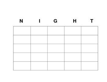 Preview of Night BINGO review game