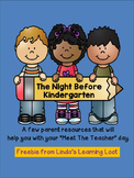Meet The Teacher Day Parent Freebie Resource: The Night Be