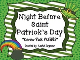 Night Before Saint Patrick's Day March Activity Pack