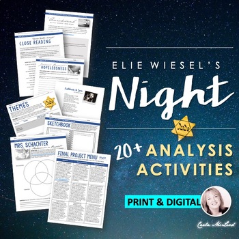 Preview of Night Activities - Elie Wiesel - Chapter & Whole Book Analysis Activities