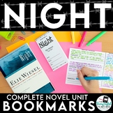 Night Interactive Bookmarks: Questions, Analysis, Vocabulary