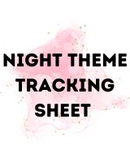 Night Theme Tracking Worksheet