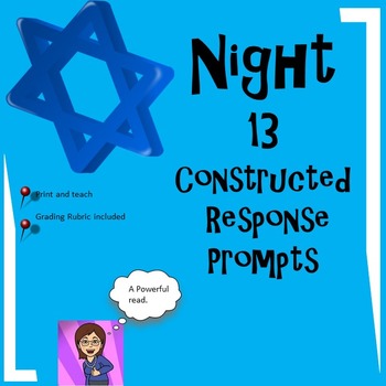 Preview of Night: Writing Prompts Constructed Response CCSS Distance Learning