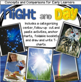 Day and Night Center and Printables for Preschool, Pre-K a