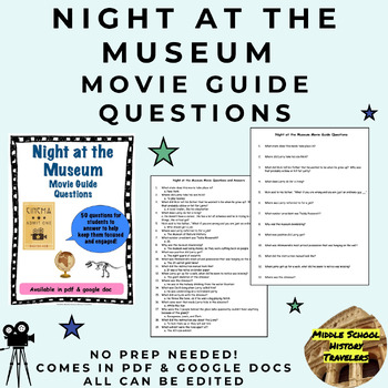 Preview of Night at the Museum Movie Guide Questions