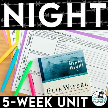 Preview of Night by Elie Wiesel -  Complete Teaching Unit - Activities, Quizzes, & More
