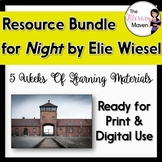 Night by Elie Wiesel Bundle - Vocabulary, Stations, Activi