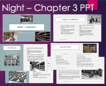 Preview of Night by Elie Wiesel- Chapter 3 PowerPoint with video clip on selection process