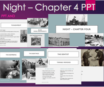 Preview of Night by Elie Wiesel - Chapter 4 PPT Summary with Video on Nazi's and Gold