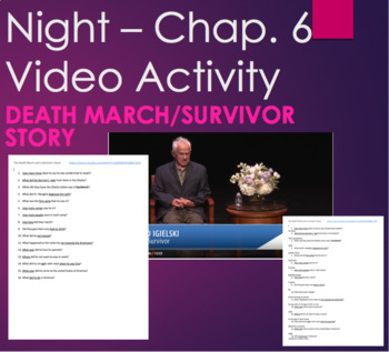Preview of Night by Elie Wiesel - Chapter 6 Video Activity on Surviving the Death March