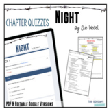 Night by Elie Wiesel Chapter-by-Chapter Quizzes | DIGITAL