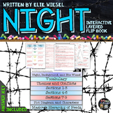 Night by Elie Wiesel Novel Study Literature Guide Flip Book