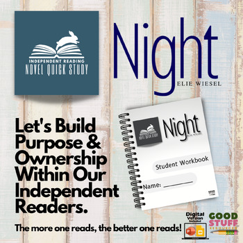 Preview of Night by Elie Wiesel | Quick Novel Study | Independent, Small Group, Whole Class