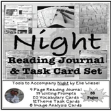 Night by Elie Wiesel Reading Journal & Task Card Activity 