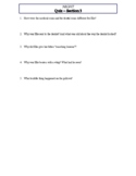 Night by Elie Wiesel - Section 3 Short Answer Quiz & Answer Key