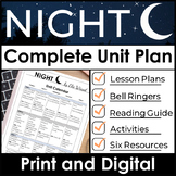 Night by Elie Wiesel Unit Plan 3 Weeks Lessons, Activities