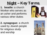Night by Elie Wiesel - Vocabulary and Key Terms PowerPoint
