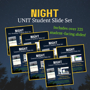 Preview of Comprehensive Unit of Night by Elie Wisel : INTERACTIVE STUDENT WORKBOOK/JOURNAL