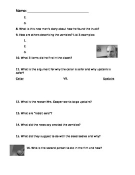 Night of the Living Dead Film Quiz - ESL worksheet by aisidoro