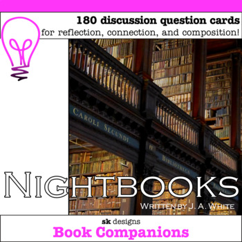 Preview of Nightbooks Novel Study Discussion Question Cards