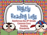 Nightly Reading Logs for EVERY 3rd Grade Common Core Readi