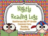 Nightly Reading Logs for EVERY 4th Grade Common Core Readi