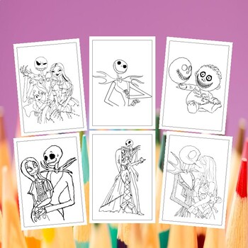 Exclusive Nightmare Before Christmas Coloring Pages Collection for Kids