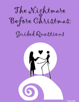 Preview of Nightmare Before Christmas Guide | Questions | Vocabulary | Comprehension
