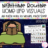 Evening Routine Home Life Visuals | How to Procedural Activities