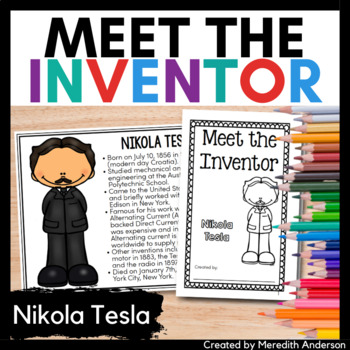 Preview of Nikola Tesla - Meet the Inventor Biography Activity