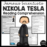 Scientist Nikola Tesla Biography Reading Comprehension Worksheet