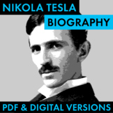 Nikola Tesla Biography Research Organizer, Tesla Biography